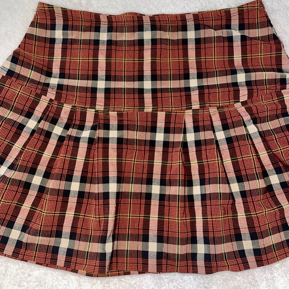 Vintage Pleated Mini Skirt Plaid - Picture 3 of 4